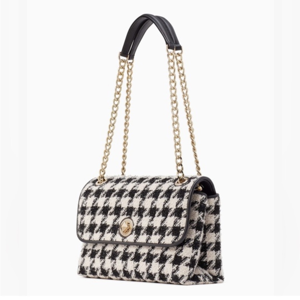 Kate Spade Natalia Tweed Medium Flap Bag